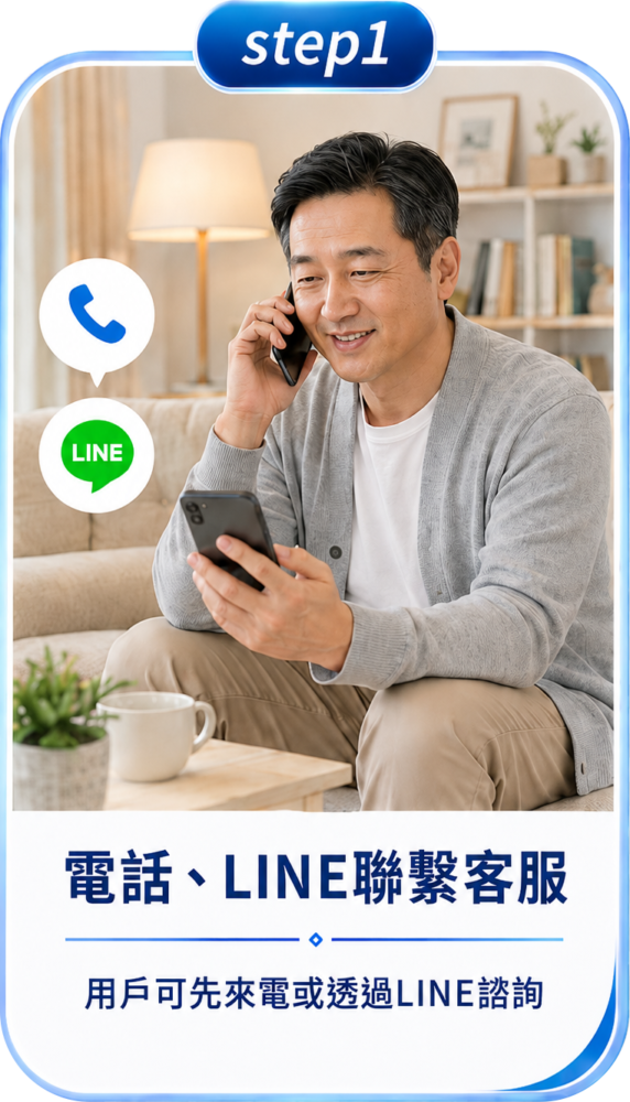 預約登記試用-Step1